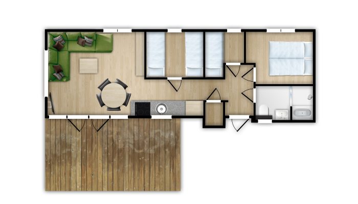 Plattegrond Solarchalet