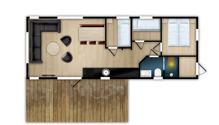 Solarlodge wellness plattegrond